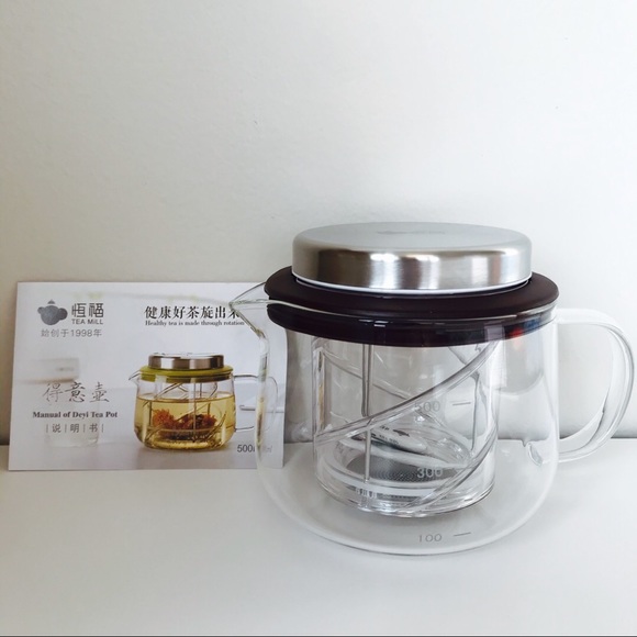 {DEYI} Rotary Filter Glass Tea Pot - 500ML - Picture 13 of 16